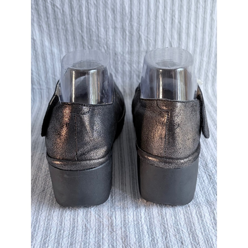 Fly London Womens Bronze Metallic Leather Mary Jane Wedge Shoes Size 39 Portugal - Picture 7 of 12